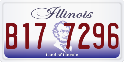 IL license plate B177296