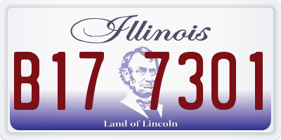 IL license plate B177301