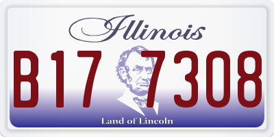 IL license plate B177308