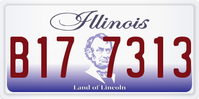 IL license plate B177313