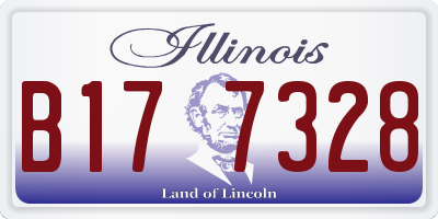 IL license plate B177328