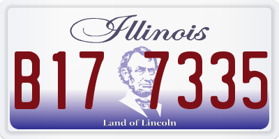 IL license plate B177335