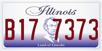 IL license plate B177373