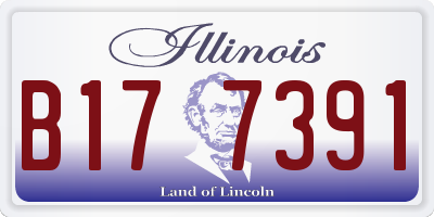 IL license plate B177391