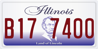 IL license plate B177400