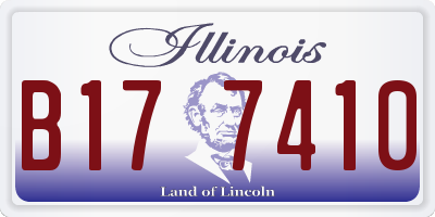 IL license plate B177410