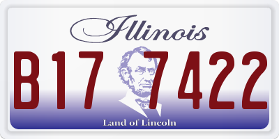 IL license plate B177422
