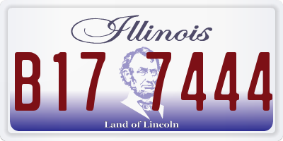 IL license plate B177444