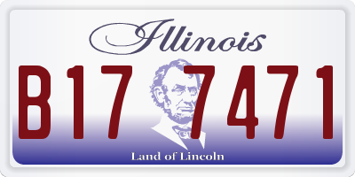IL license plate B177471