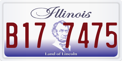 IL license plate B177475