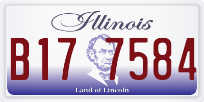 IL license plate B177584