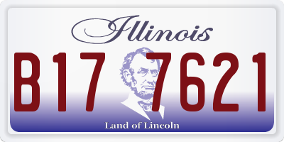 IL license plate B177621