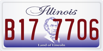 IL license plate B177706
