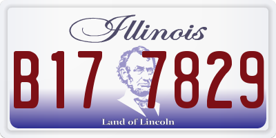 IL license plate B177829