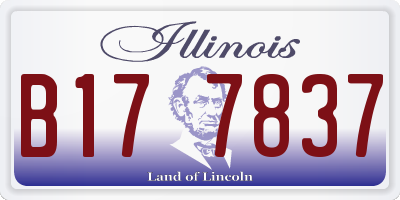 IL license plate B177837