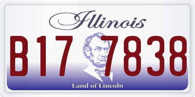 IL license plate B177838