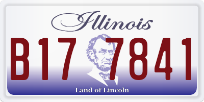 IL license plate B177841