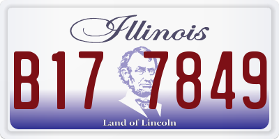 IL license plate B177849