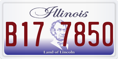 IL license plate B177850