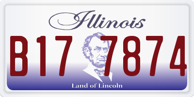 IL license plate B177874