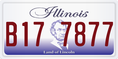 IL license plate B177877