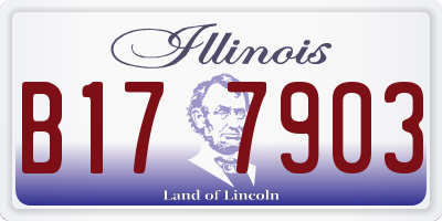 IL license plate B177903