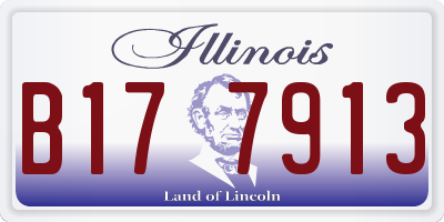 IL license plate B177913