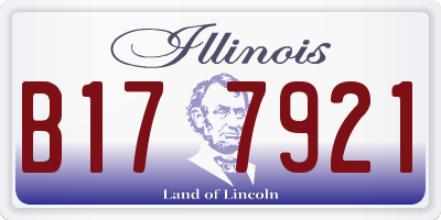 IL license plate B177921
