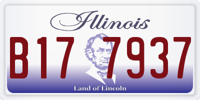 IL license plate B177937