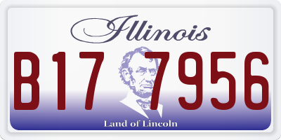IL license plate B177956