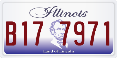 IL license plate B177971