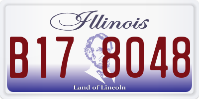IL license plate B178048