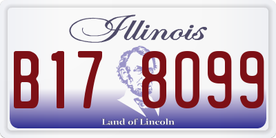IL license plate B178099