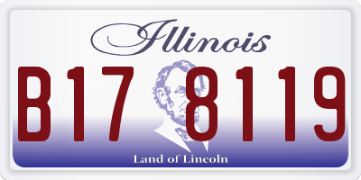 IL license plate B178119