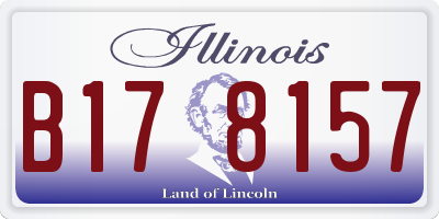 IL license plate B178157