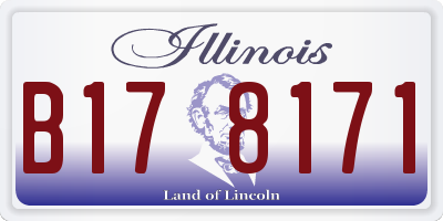 IL license plate B178171