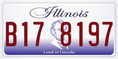 IL license plate B178197