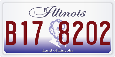 IL license plate B178202