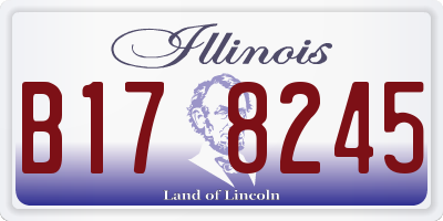 IL license plate B178245