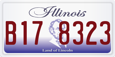 IL license plate B178323