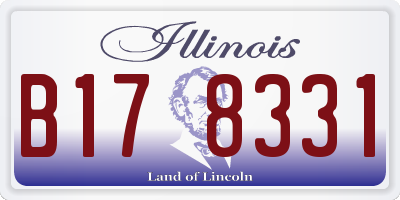 IL license plate B178331