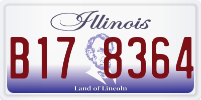 IL license plate B178364