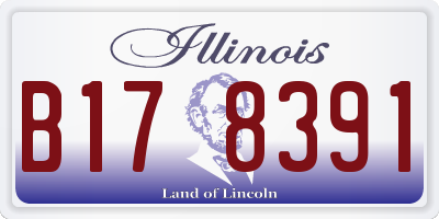 IL license plate B178391