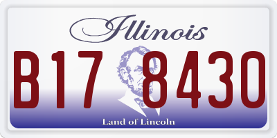 IL license plate B178430