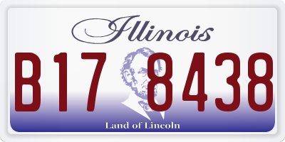 IL license plate B178438