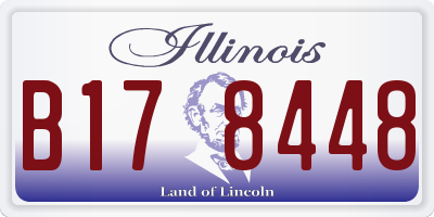 IL license plate B178448