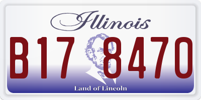 IL license plate B178470