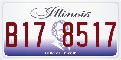 IL license plate B178517