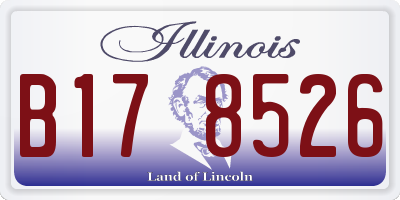 IL license plate B178526