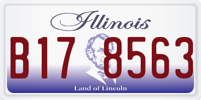 IL license plate B178563